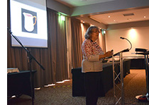 Olwen Dudgeon speaking at Annual Weekend 2019